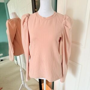 Sparkly Peach Shoulder Pad Top - small